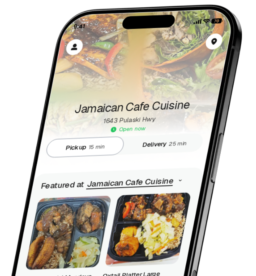 Jamaican Cafe Cuisine app preview
